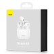Бездротові Bluetooth навушники Baseus Bowie E8 True Wireless Earphones BT 5.0 White NGE8-02